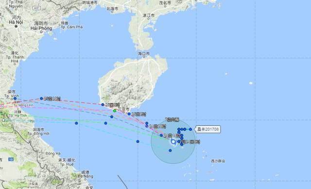 第八号台风桑卡的最新动态，台风中的自然之旅